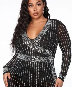 Fashion Nova DRESSES The Glamorous Life Maxi Dress - Black
