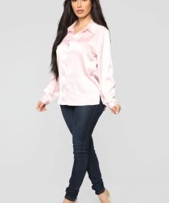 Fashion Nova Teddies & Babydolls Smooth Talkin' Button Down Top - Pink 10 Fashion Nova Teddies & Babydolls Smooth Talkin' Button Down Top - Pink