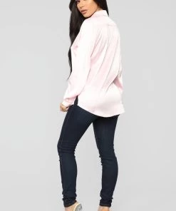 Fashion Nova Teddies & Babydolls Smooth Talkin' Button Down Top - Pink 11 Fashion Nova Teddies & Babydolls Smooth Talkin' Button Down Top - Pink