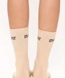 Fashion Nova Over It Crew Socks - Nude Teddies & Babydolls 5 Fashion Nova Over It Crew Socks - Nude Teddies & Babydolls
