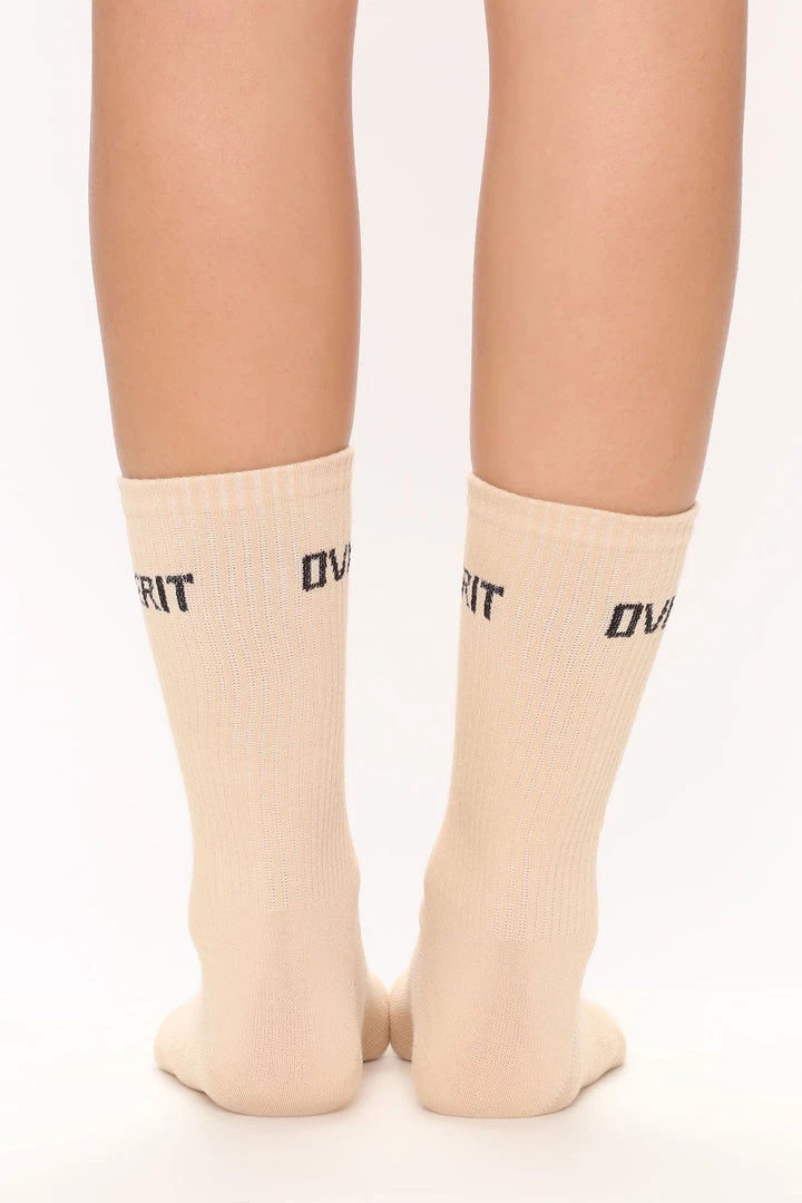 Fashion Nova Over It Crew Socks - Nude Teddies & Babydolls 3 Fashion Nova Over It Crew Socks - Nude Teddies & Babydolls