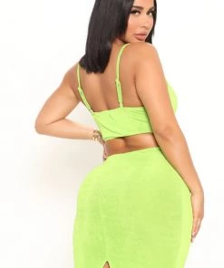 Mysite Add Some Spice Midi Dress - Green 11 Mysite Add Some Spice Midi Dress - Green