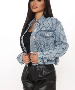 Fashion Nob Sweet Upcoming Denim Jacket - Medium Wash