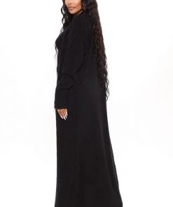 Fashion Nova Keep Me Cozy Fuzzy 3 Piece Legging Set - Black Best Sellers