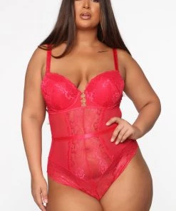 Fashion Nova Teddies & Babydolls Love Me Until The End Lace Teddy Bodysuit - Red 8 Fashion Nova Teddies & Babydolls Love Me Until The End Lace Teddy Bodysuit - Red