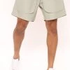 Mysite Nylon Utility Shorts - Sage