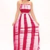 Mysite My Heart On Lock Maxi Dress - Magenta/combo