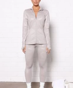 Fashion Nova Nob Sport Out Of Her Way Active Ankle Legging In Sculpt Tech - Grey