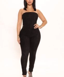 Mysite Because I Can Pant Set - Black