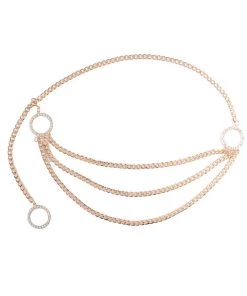 Fashion Nova Best Sellers Sahara Tent Chain Belt - Gold