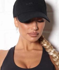 Fashion Nova Nova Sport Baseball Hat - Black