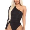 Fashion Nova Teddies & Babydolls Te Amo Bodysuit - Black