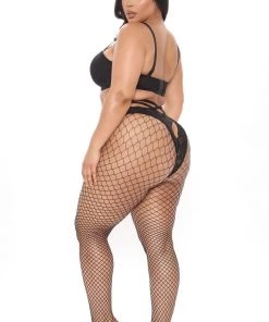 Fashion Nob Grab Me By The Waist Fishnets - Black 8 Fashion Nob Grab Me By The Waist Fishnets - Black