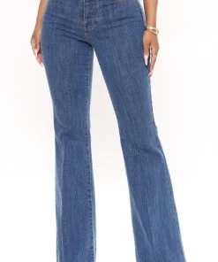 FashionNob After All These Years Low Rise Flare Jeans - Medium Blue Wash 12 FashionNob After All These Years Low Rise Flare Jeans - Medium Blue Wash