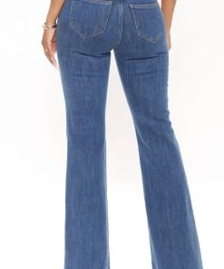FashionNob After All These Years Low Rise Flare Jeans - Medium Blue Wash 14 FashionNob After All These Years Low Rise Flare Jeans - Medium Blue Wash