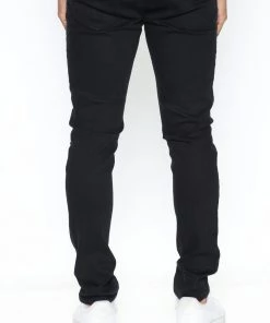 Fashion Nova Jasper Slim Ripped Knee Jeans - Black New Today