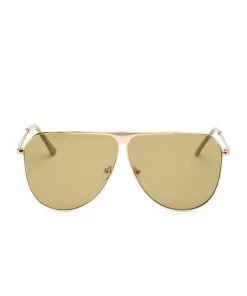 Mysite New Today Too Turnt Sunglasses - Gold/Yellow