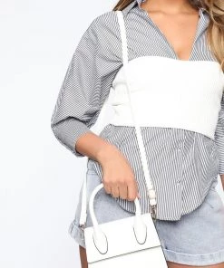 Fashion Nova You're My Person Mini Bag - White Teddies & Babydolls