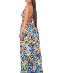 Mysite Lanai Sleeveless Maxi Dress - Blue/combo New Today 12 Mysite Lanai Sleeveless Maxi Dress - Blue/combo New Today