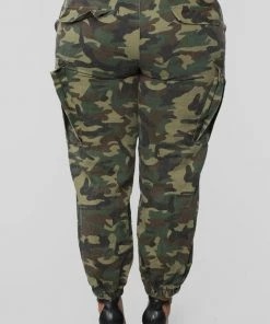 Mysite Cadet Kim Oversized Camo Pants - Camo