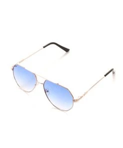 Mysite Too Late Now Sunglasses - Gold/Blue New Today