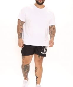 Mysite Death Row Records Swim Trunks - Black New Today 16 Mysite Death Row Records Swim Trunks - Black New Today