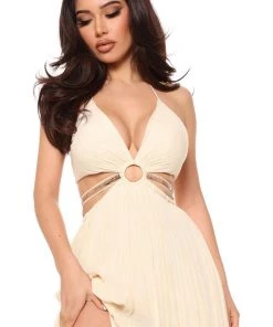 Mysite Busy Weekends Maxi Dress - Cream