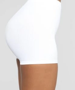 Mysite Uncomplicated Seamless Shorts - White New Today