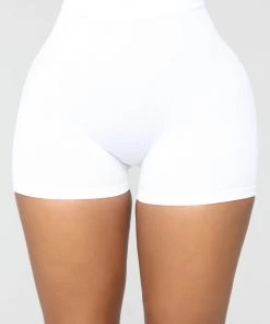 Mysite Uncomplicated Seamless Shorts - White New Today