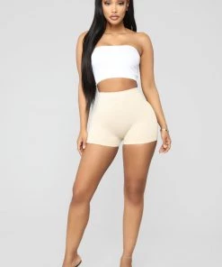 Mysite Uncomplicated Seamless Shorts - Nude New Today