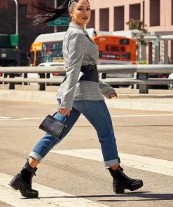 Fashion Nova Best Sellers On What Grounds Platform Bootie - Black