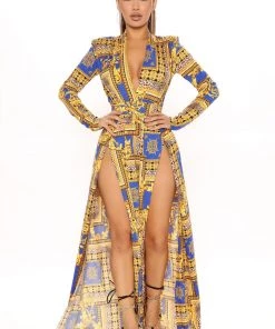 Fashion Nob Spree Dress - Blue/combo 14 Fashion Nob Spree Dress - Blue/combo