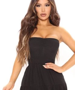 Mysite Penelope Maxi Dress - Black New Today