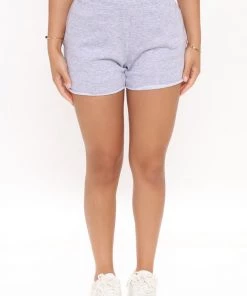Mysite Lazy Sunday Morning Sweatshorts - Heather Grey New Today