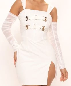 Mysite Elevated Mini Dress - White New Today 13 Mysite Elevated Mini Dress - White New Today