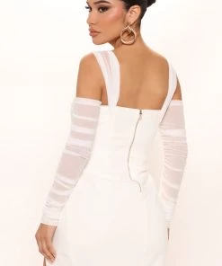 Mysite Elevated Mini Dress - White New Today 15 Mysite Elevated Mini Dress - White New Today