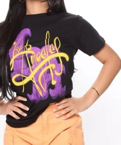 Fashion Nova Los Angeles Love Tee - Black