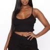 Fashion Nova Sleepwear & Robes Staying The Night PJ Set - Black