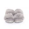 Fashion Nova Mini Perfectly Glam Platform Slides - Grey