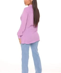 Mysite New Today Play All Day Blouse - Lavender