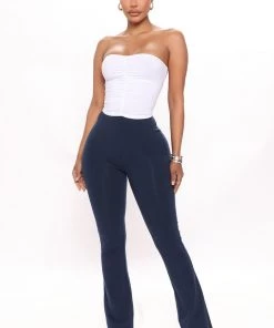 Mysite Adriana Flare Pant - Navy