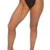 Fashion Nob Grab Me By The Waist Fishnets - Black