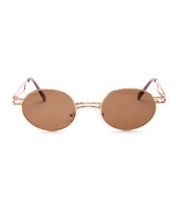 Mysite New Today Jaxtyn Sunglasses - Gold/Brown