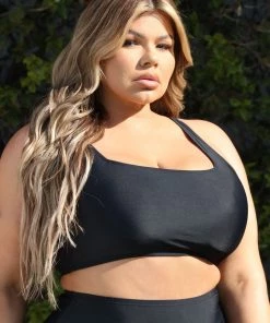 Fashion Nova Teddies & Babydolls Maui Mix And Match Tank Bikini Top - Black