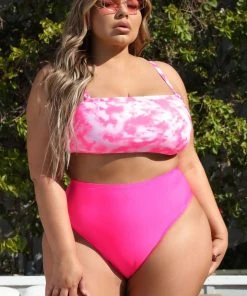 Fashion Nova Maui Mix And Match Brazilian Bikini Bottom - Hot Pink