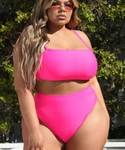 Fashion Nova Maui Mix And Match Brazilian Bikini Bottom - Hot Pink