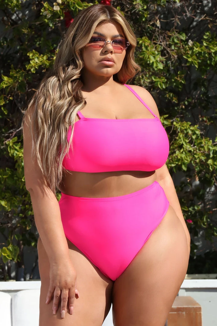 Fashion Nova Maui Mix And Match Brazilian Bikini Bottom - Hot Pink
