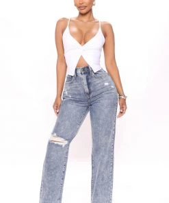 Mysite Don't Get It Twisted Cami Top - White Teddies & Babydolls