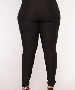 Fashion Nova Teddies & Babydolls Venetian High Rise Pants - Black