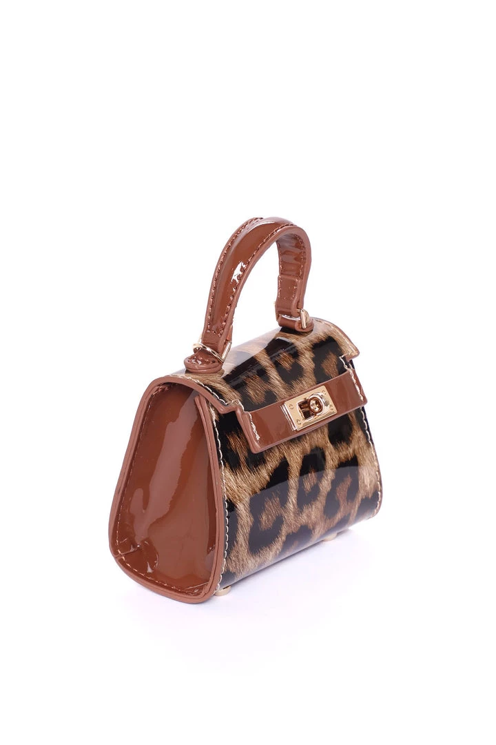 Fashion Nova Teddies & Babydolls Gone Wild Micro Mini Bag - Leopard